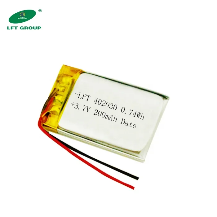 200mah li-polymer li-ion rechargeable 3 .7v 200mah lithium titanate 402030 battery for MP3mp4