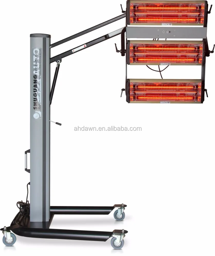 3 lamps car shortwave infrared curing lamp,infrared paint dryer