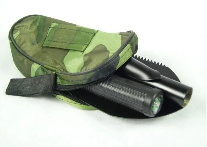 Small Multi-function Folding Shovel Spade with Compass Camping Shovel