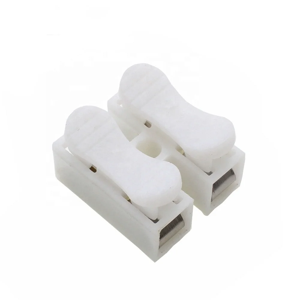 CH-2 2Way Electrical Cable Connector Quick Wiring Terminal for LED Lighting 2Pin 3Pin Splice Lock Push Wire Terminals