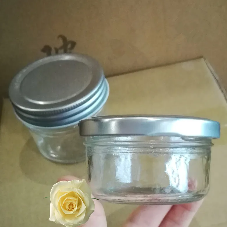 60ml 2oz  glass caviar jars