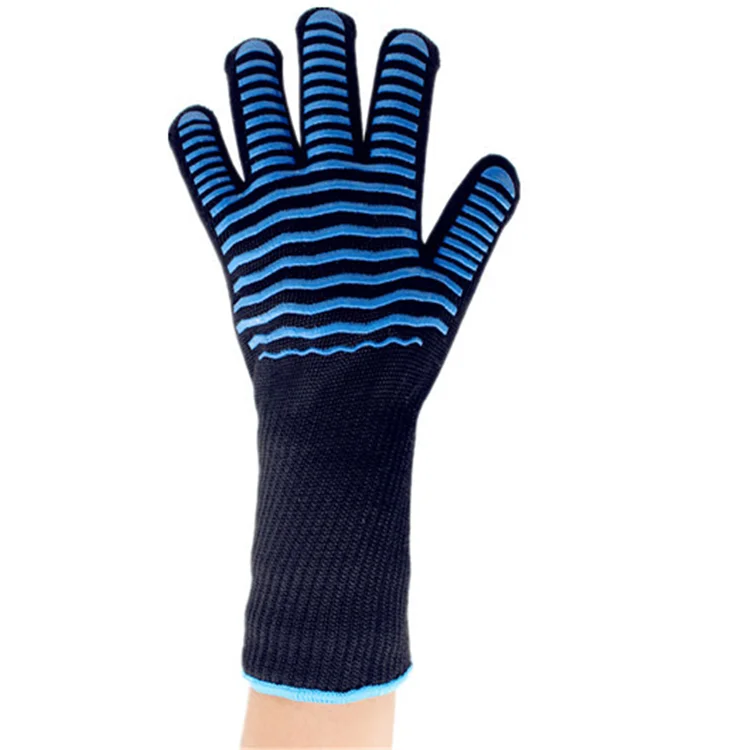 
from manufacturer bakery oven glove safety gloves cotton kitchen heat resistant silicone glove 