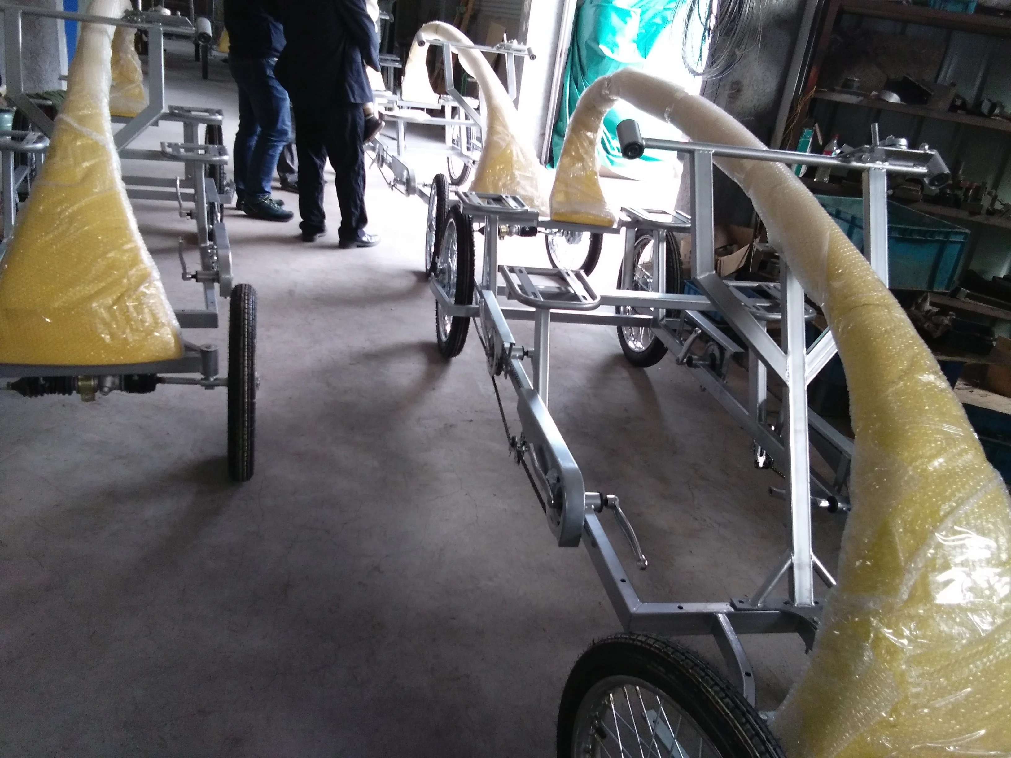 DELUXE PEDAL 4 WHEELS Sightseeing 2 Person Tandem Bike for sale