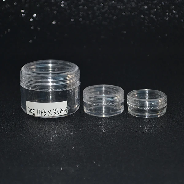 3ml 5ml 10ml 20ml makeup eye shadow lipstick blush sample pot 5g 3g 10g 20g clear plastic cosmetic cream jar