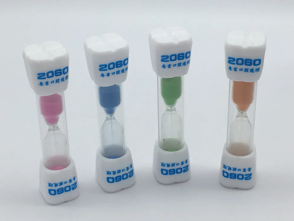 smiling face brushing reminder with 1 2 3 minutes reminder brushing timer