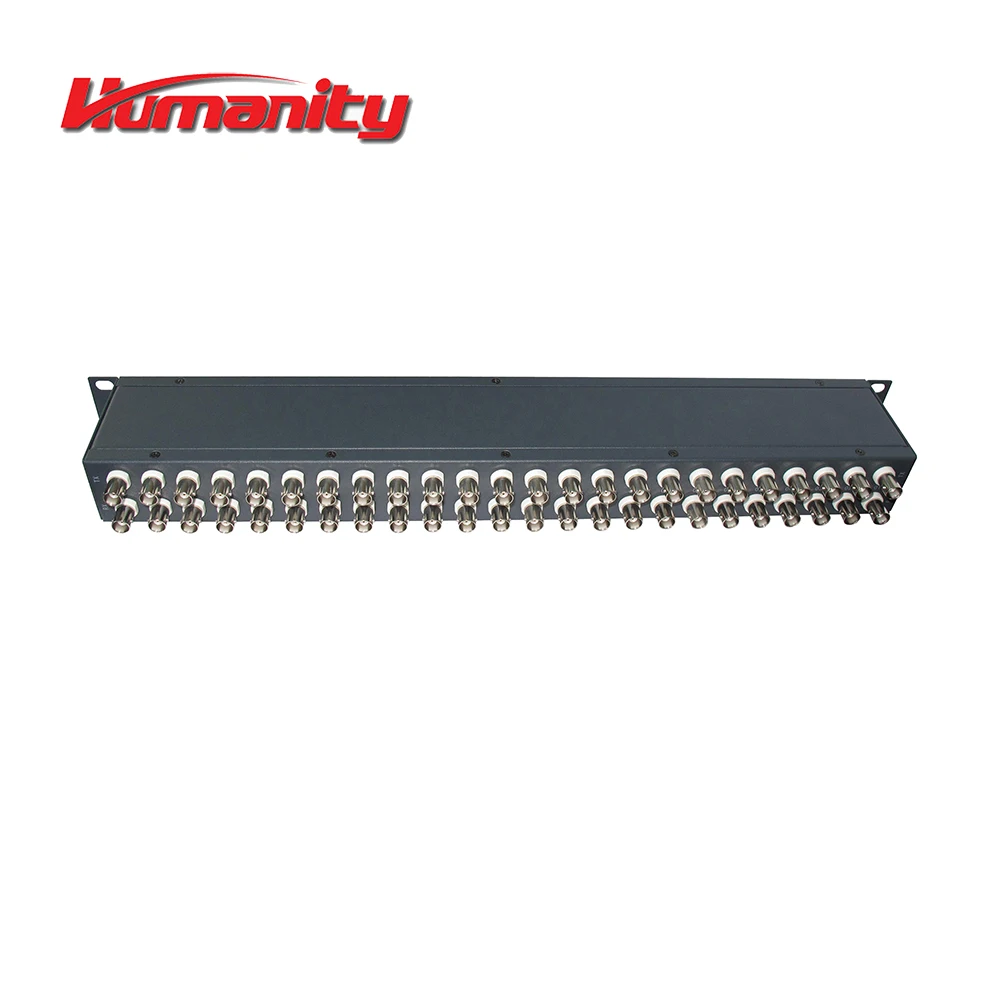 
1U 19' 24 ports RJ45 to BNC Balun Panel 