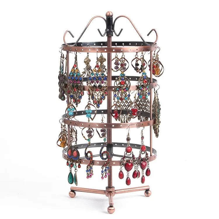 MOQ 100 pcs Rotating Countertop Jewelry Display Rack Earring Pendants Display Stand