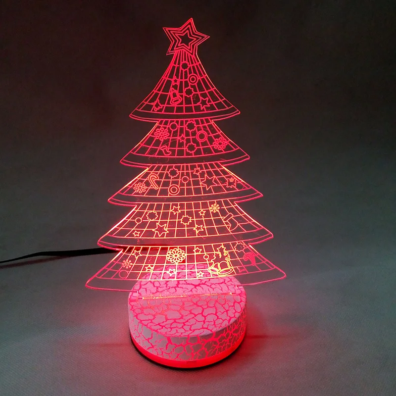 JM-3D11 Yiwu Jiumei Christmas Tree LED 3D Night  Light