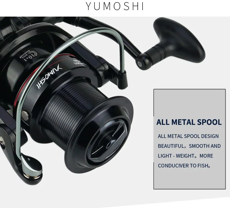 Fulljion New Other Fishing Products Fish TacklesBall Bearings Front and Rear Brake Rocker Arm Fishing Reel