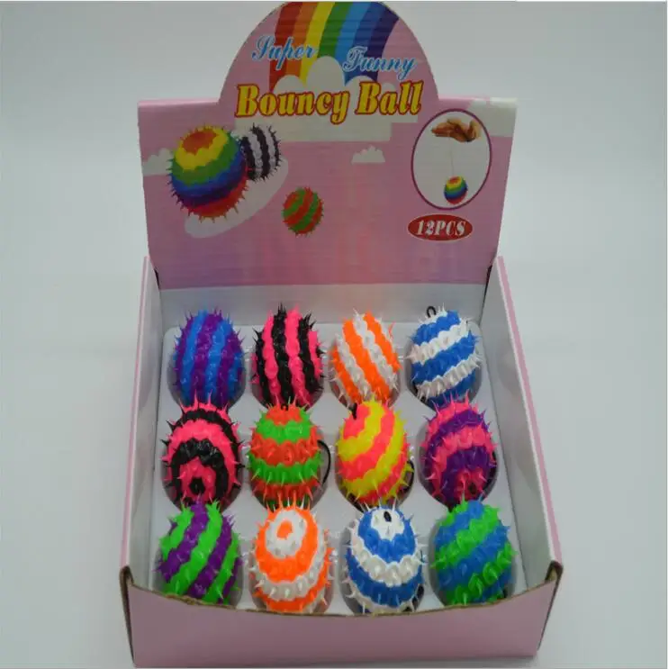 
 Радужный мягкий резиновый упругий шар со светодиодом Yo-Yo, внешняя торговля, рисунок, силиконовый шарик для волос, шарик для волос от производителя на заказ  