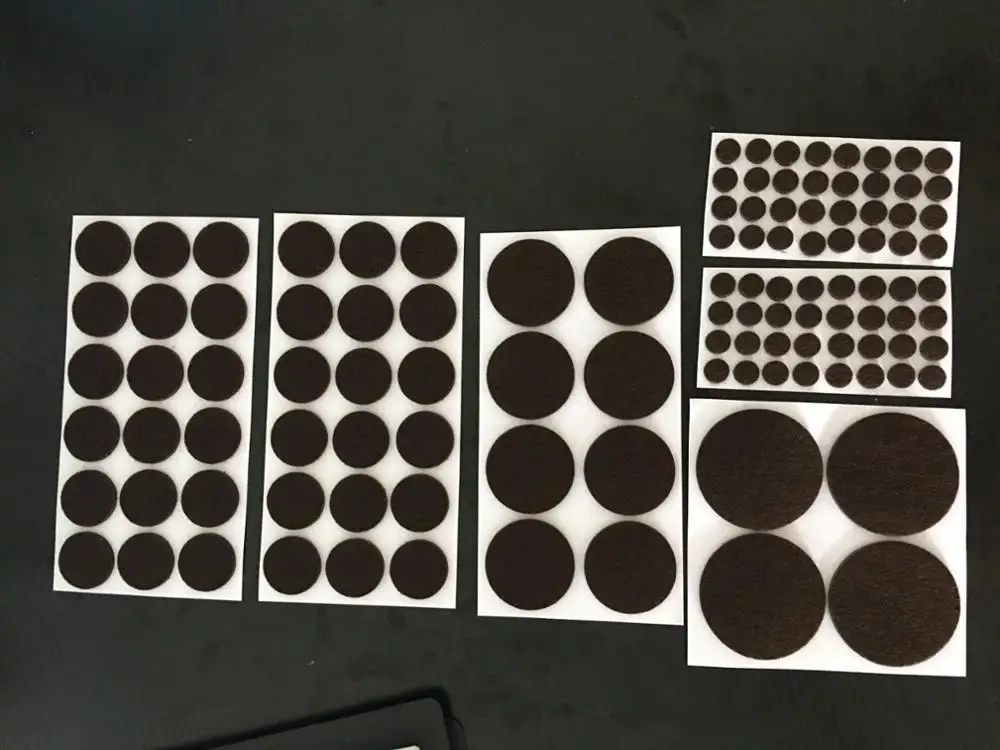 Custom Size Cheap Self Adhesive Wool Felt Pad Floor Scratch Protector Felt Pads