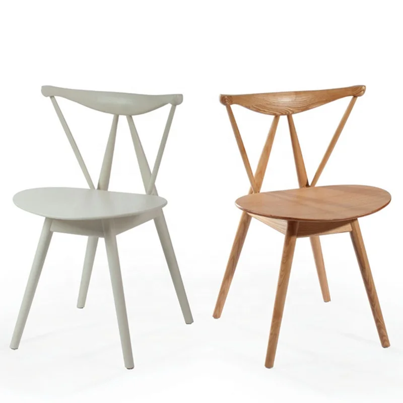 Morezhome modern side dining chair wooden chair for restaurant