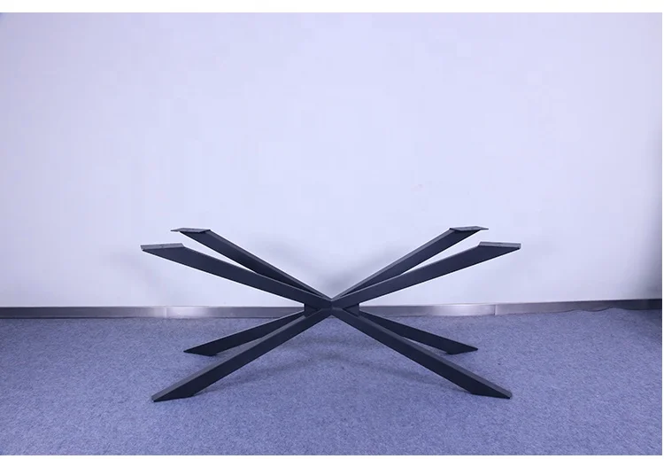 Wholesale various models wrought iron table base wood slab cast iron table base for sale iron table leg