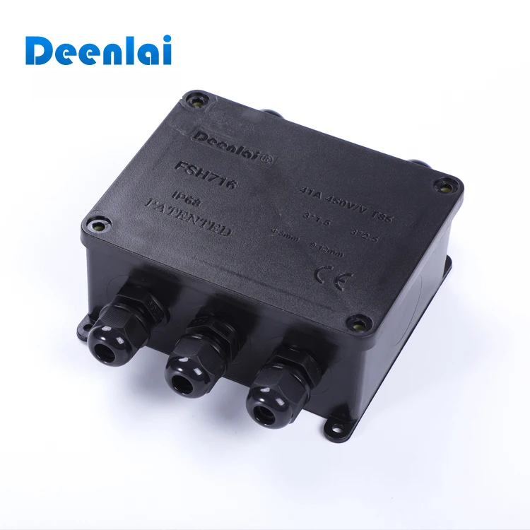 5 Way Customized Outdoor Plastic IP66 Electrical Junction Box and Connector for Underwater Lights