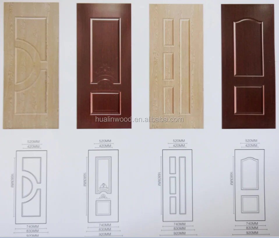 Облицованная меламином фанера дверная обшивка от китайского поставщика для двери