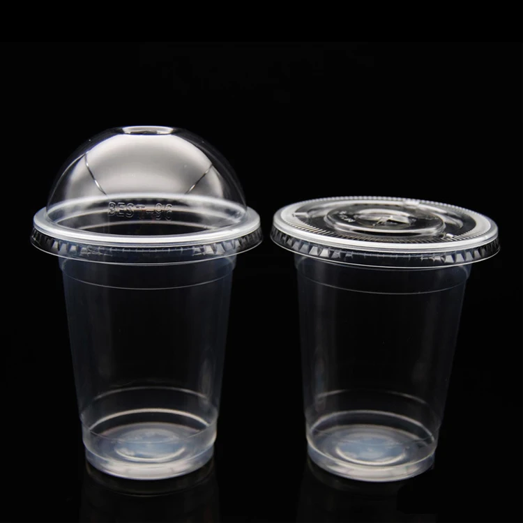 400ml 14oz eco-friendly Disposable PET cups PP Plastic cold Beverage cups