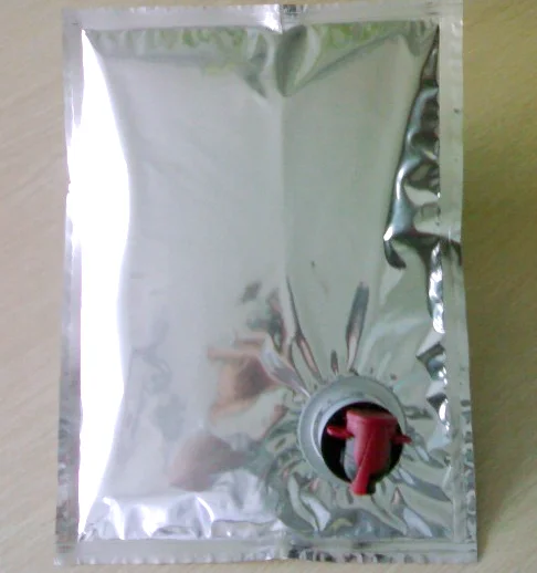 Custom printing bag in box Liquid packing red wine and fruit juice bag for 5L wine