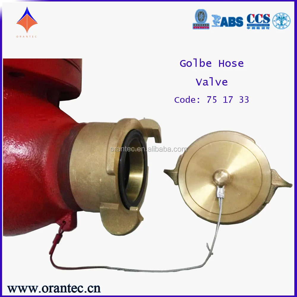 Marine Type IMPA Code 751733 JIS 10K DN65 Globe Fire Hose Valve