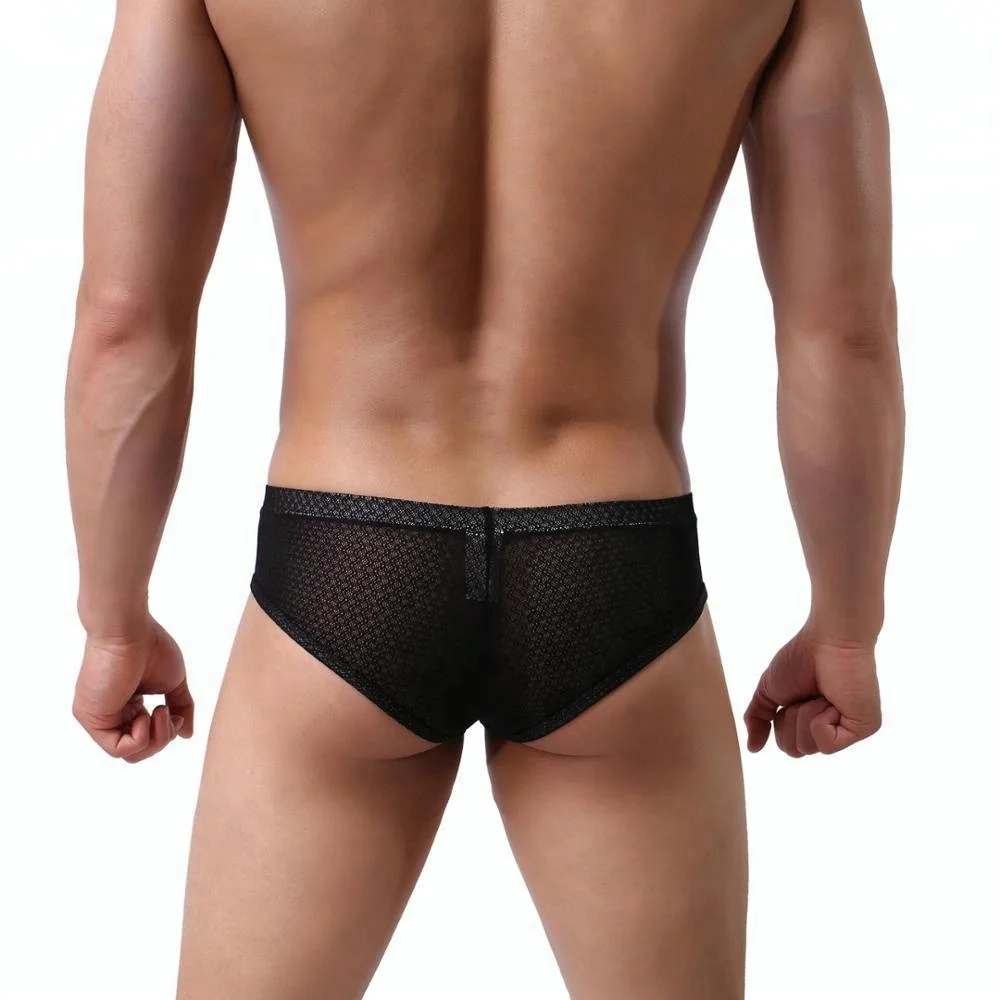 Custom MENSSEXI Brand Micro Nylon Sexy Men Boxer Short Underwear Cuecas Transparent 80%Polymaid 20%Spandex 884