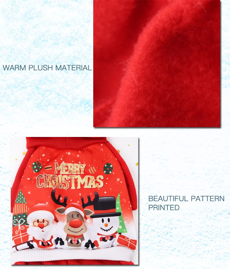 manufacturer wholesale christmas hoodie pet dog clothes