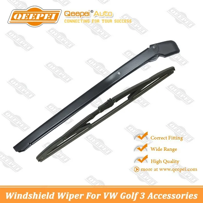 Windshield For VW Golf 3 Accessories, Auto Parts Metal Frame Wipers, Black Rear Wipers
