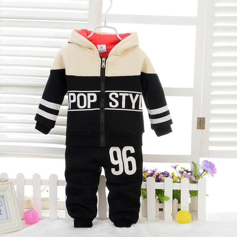 MamaLove High Quality Winter Children Clothing Set Girls/boy Suit Vest Hoodies +Pants 2pcs 1-4Y Kids Clothes For Baby Girl/boy