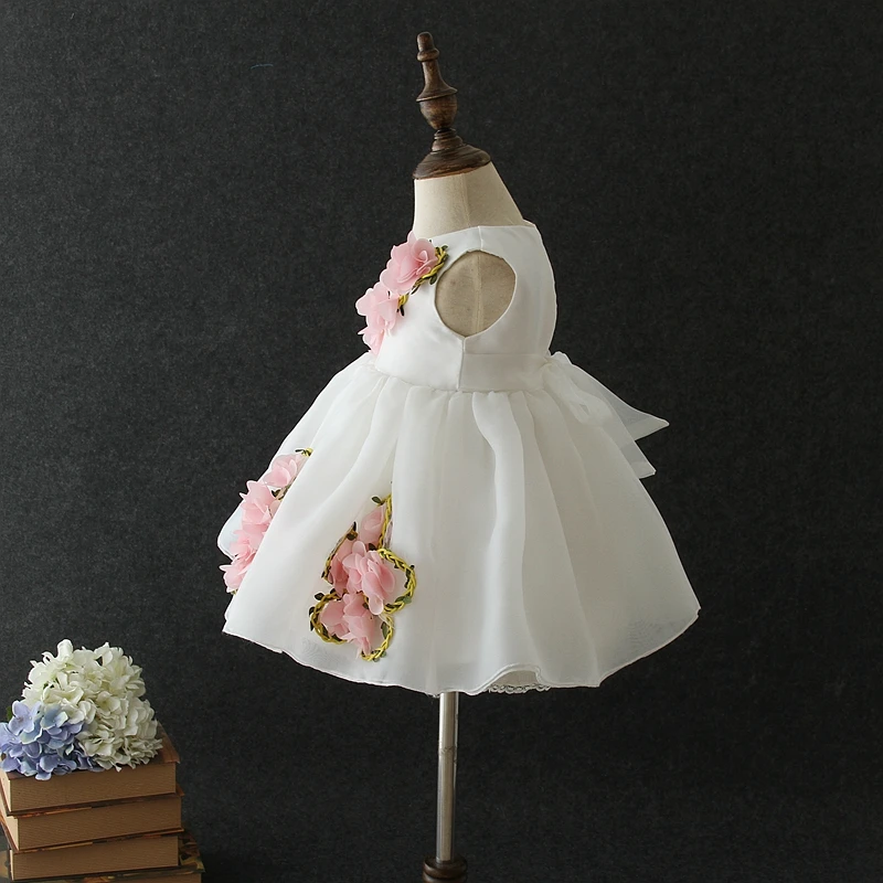 Guangzhou wholesale kids clothing new flowers cotton kid floral dress for 3 year old girls wedding party dresses ball gown