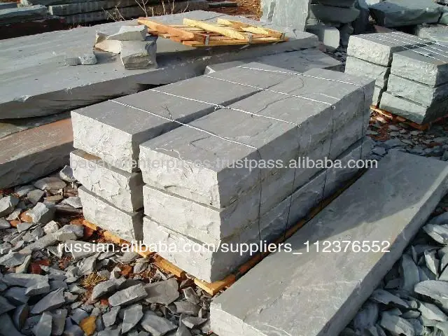 кандла серого песчаника шаги, бордюрных камней