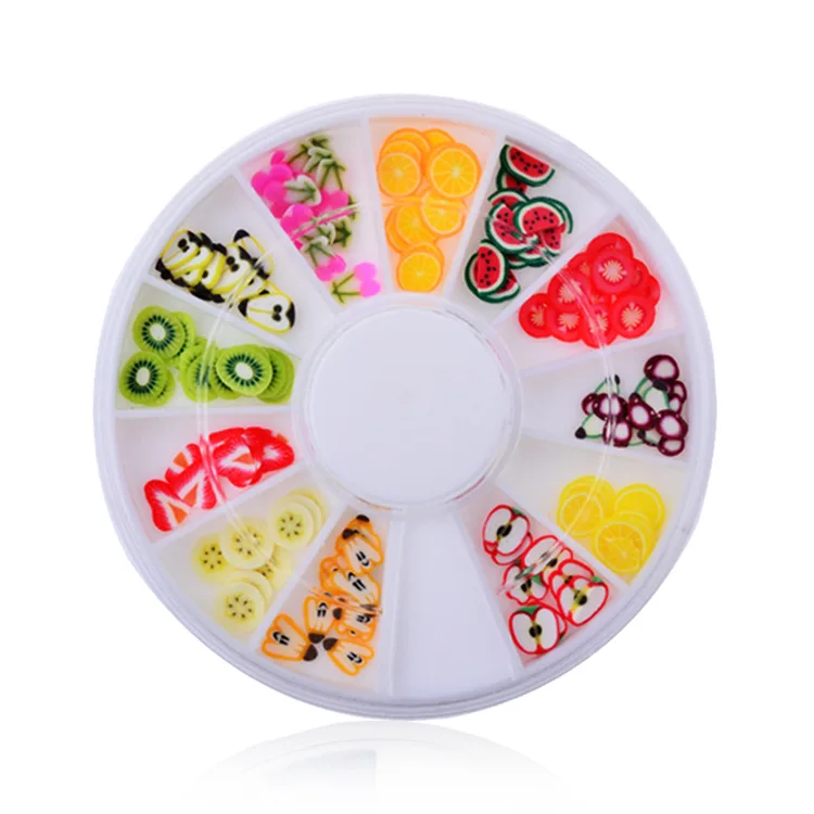 Fruit 3d DIY nail art bijoux ongles strass ongles decoracion de unas nail glitter decorazioni unghie