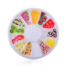 Fruit 3d DIY nail art bijoux ongles strass ongles decoracion de unas nail glitter decorazioni unghie
