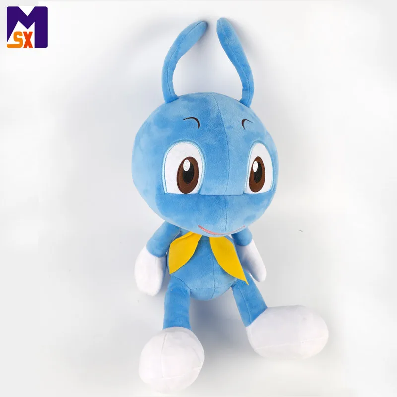 High quality custom size stuffed insect blue soft ant plush toy