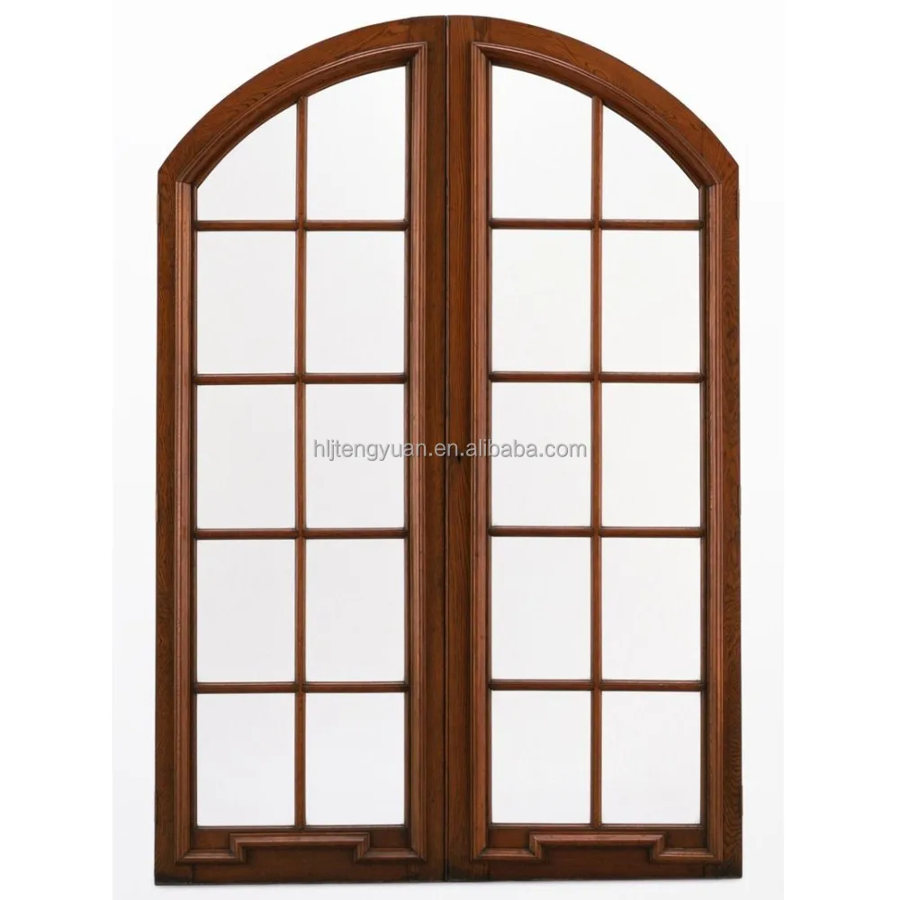 Half Moon windows Solid Wood Half Circle Window Arched French Window Design