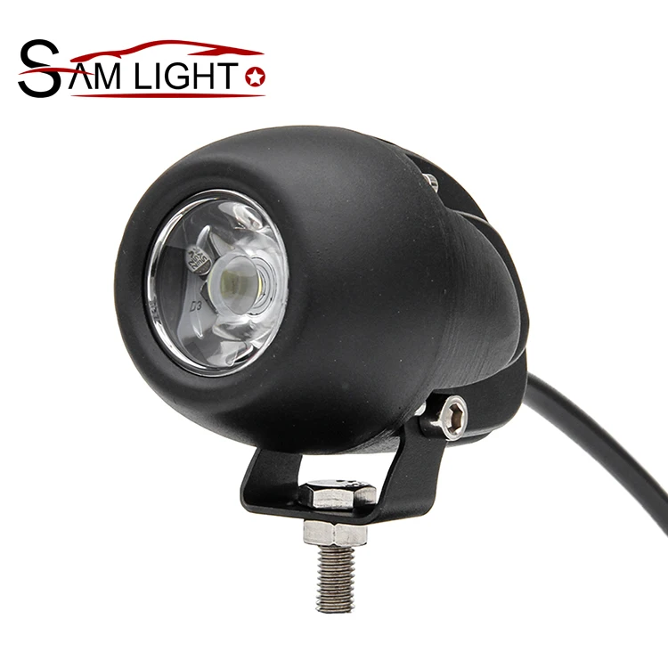 2' 20W Amber Small LED Auxiliary Work Lights - Round - 900lm - Spot Flood - for Motorcycle Offroad Truck Car ATVs SUVs Jeeps