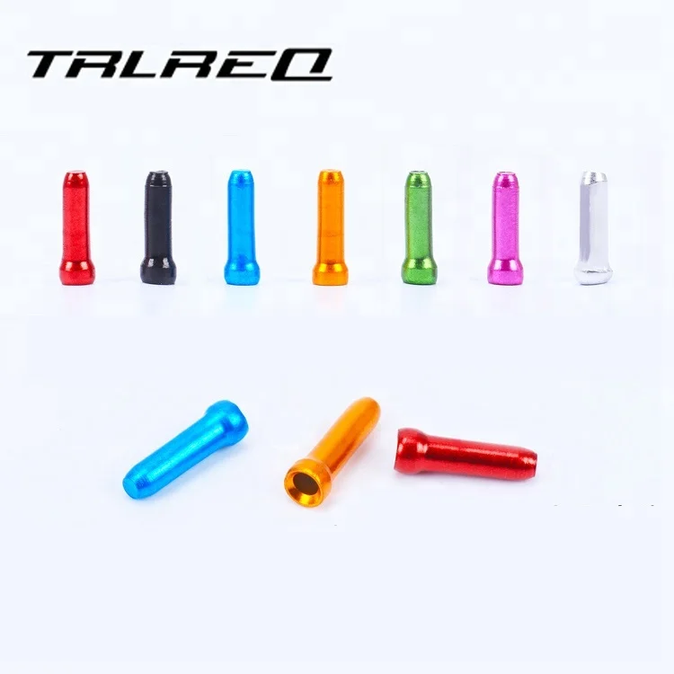 Mountain bike line tube inner sleeve shifting brake wire core hat aluminum alloy color aluminum tail cap