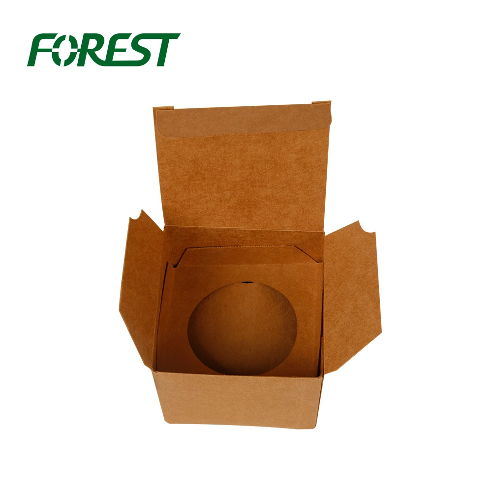 Customized size square cube craft paper mailing shipping carton packaging box