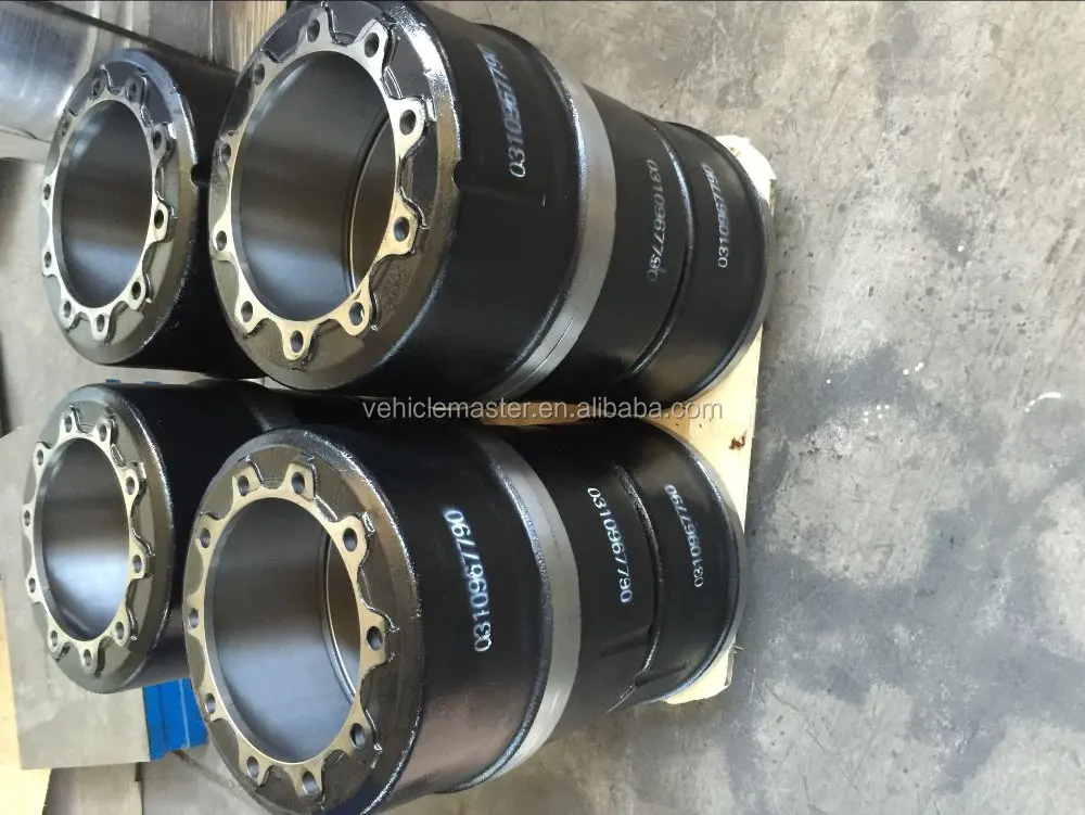 Заводская поставка, тормозные барабаны для тяжелых грузовиков, полуприцепов