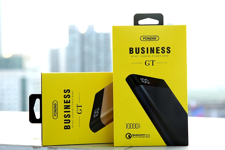 FONENG GT 10000mah QC 3.0 quick charging mobile power bank ,power banks,mobile power supply