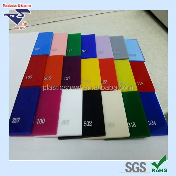 Taiwan Basin clear / color PMMA Acrylic sheet manufacturer