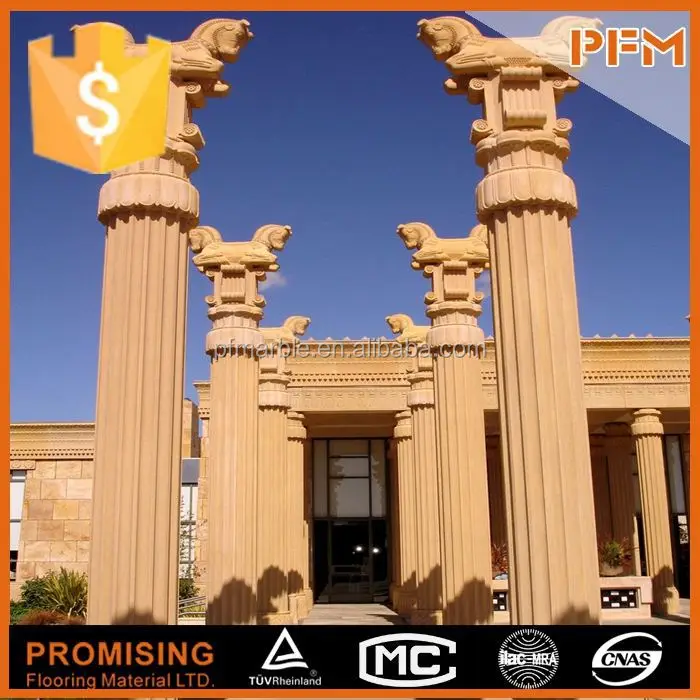Современный и популярный дизайн, декоративные колонны из натурального искусственного камня