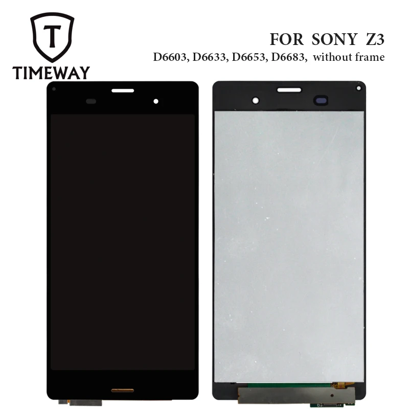  Цена по прейскуранту завода матовое покрытие для Sony Xperia Z3 Компактный ЖК-экран рамка оригинальное качество L55T D6653 D6603 D6633