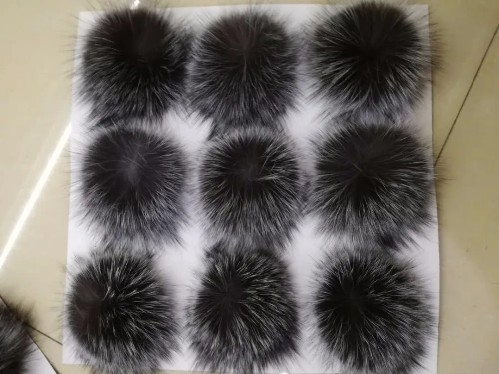 
Handmade dyed fox fur ball clothing shoes accessories real hair pendant Clothing, shoes and hats decoration Fox hair ball 