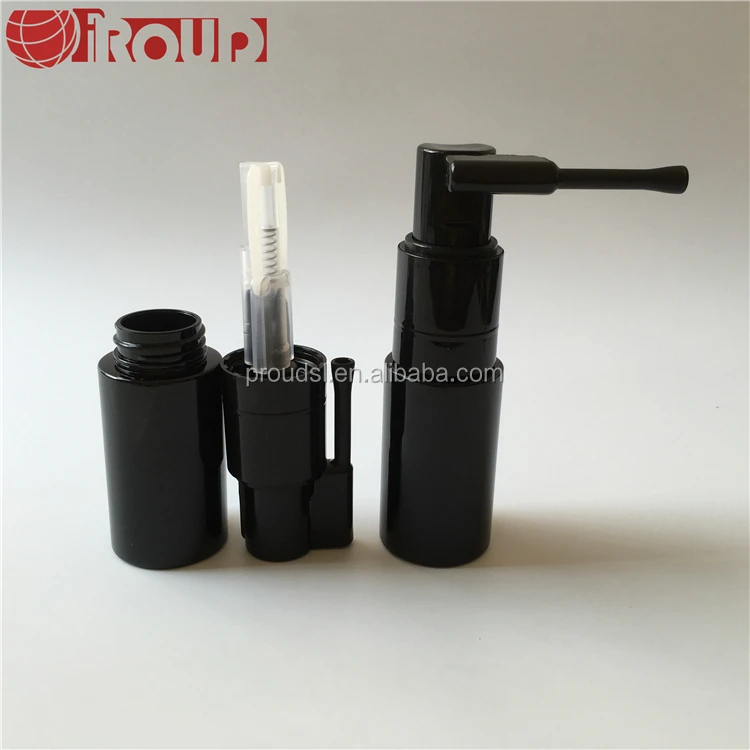 
35ml black empty plastic powder bottle for medicine 