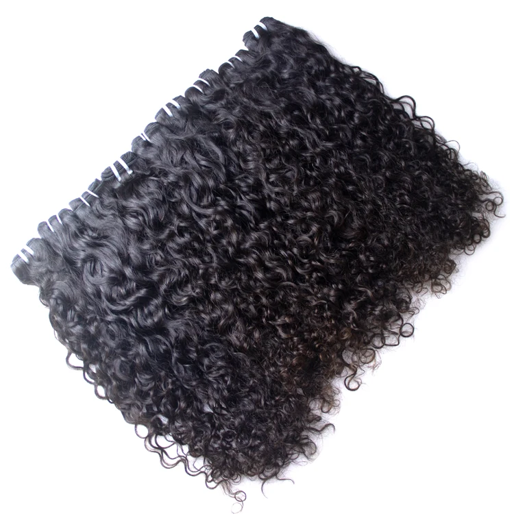 GS Hair  bundles wholesale 100 unprocessed water Wave virgin hair full cuticle aligned hair cut from one donor double weft