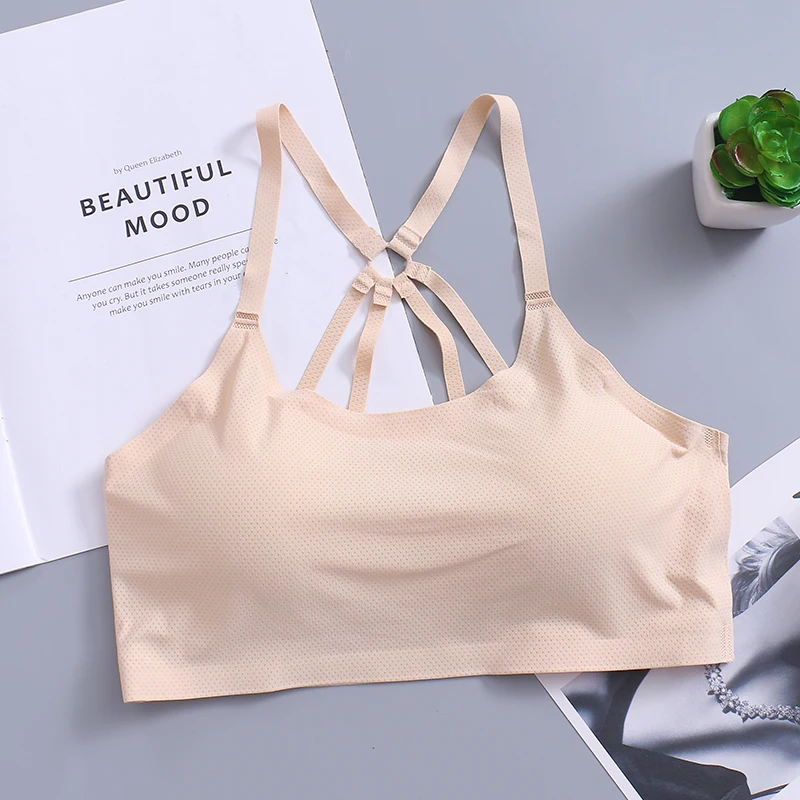 Parachute beauty back design wrap chest  bras high elastic breathable bottoming women tube top