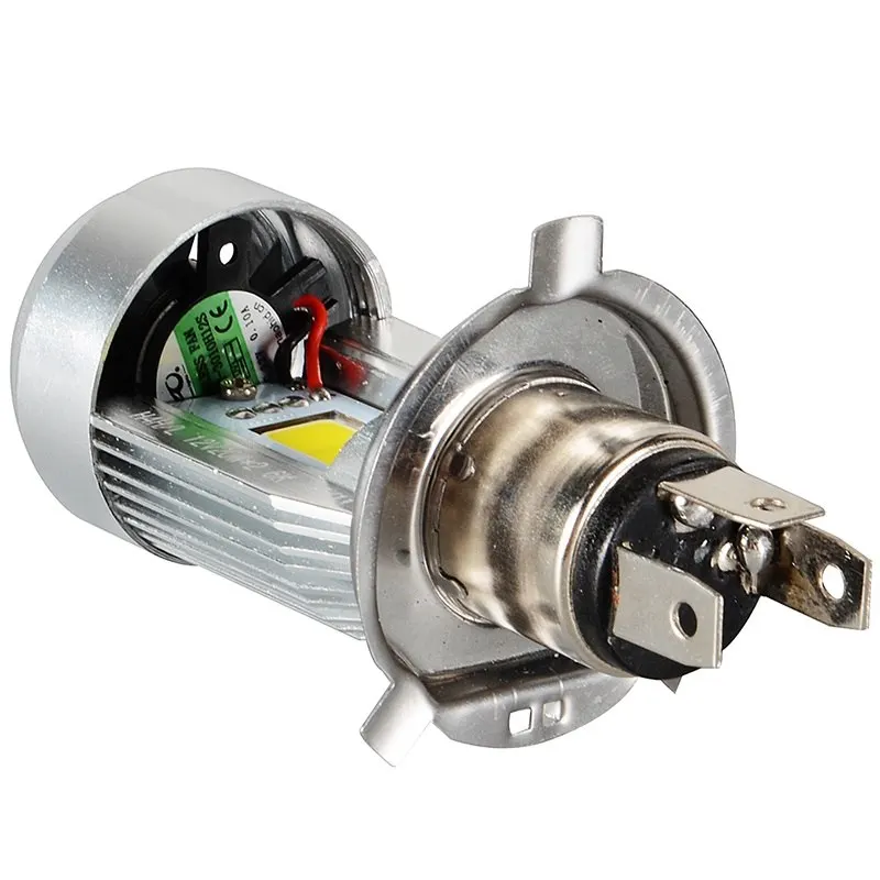 2015 COB LED Motorcycle DC/AC 6-36V Motorbike Headlight H4 Motor Bike Fog Lamp Bulb Light Moped Scooter ATV Hi Lo Beam Bixenon