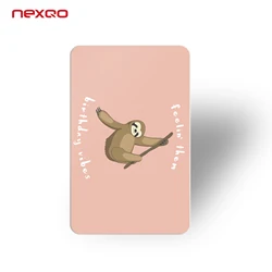 Thermal printer CR80 PVC plastic gift card