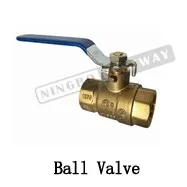 BWVA T Type L Type NPT Brass 3 Way Ball Valve