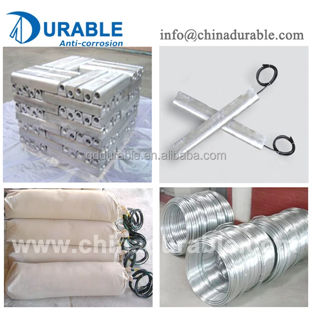 Cathodic Protection High potential Magnesium Alloy Sacrificial Anode for underground pipelines