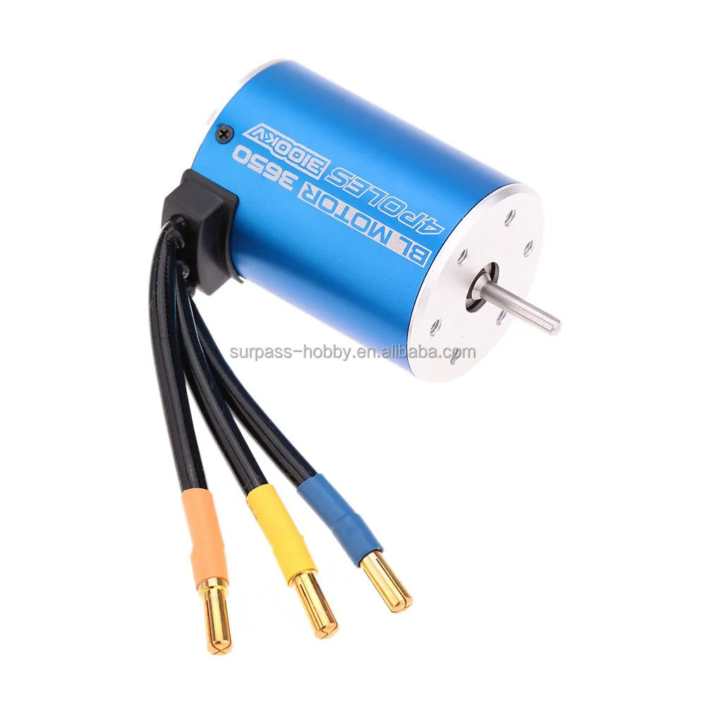 60A ESC combo with 3650 sensorless brushless rc motor for 1/10 rc cars