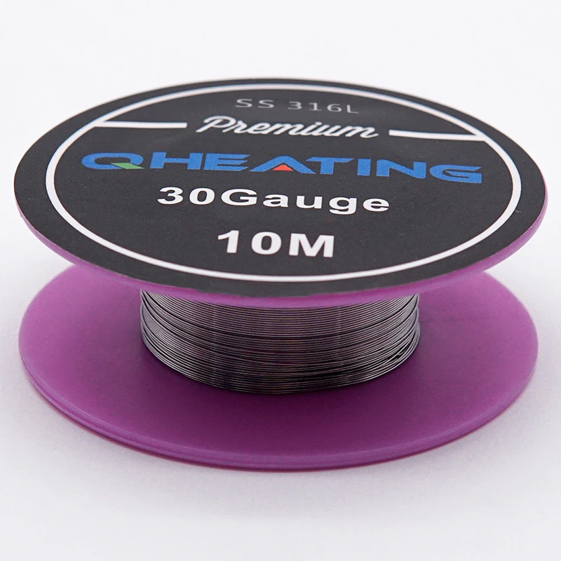 
prebuilt coil ecig 28GA/30ga/32ga premade coils electrical round stainless steel mesh 316l ss wire 